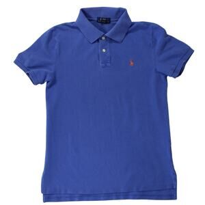 Polo Ralph Lauren Custom Fit Polo Shirt Blue XL (18-20) Youth 100% Cotton